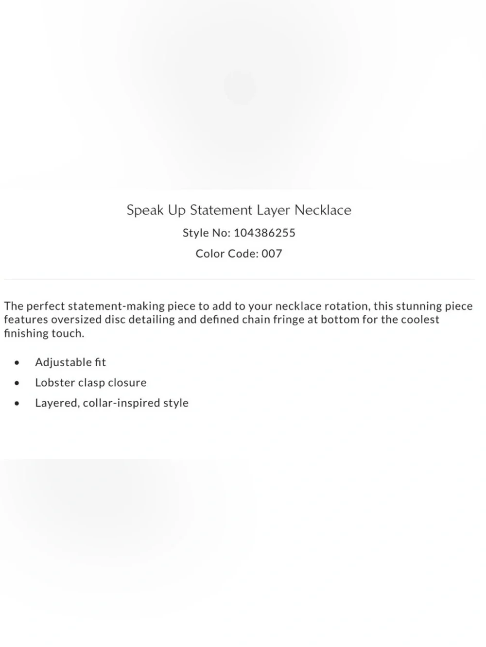 NEW Free People Speak Up Statement Layer Necklace in Silver New $68 retail